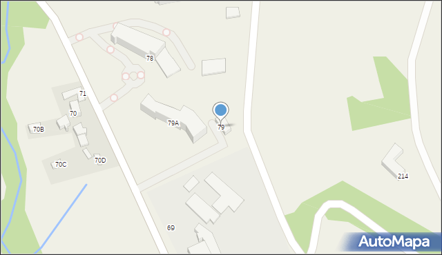 Złockie, Złockie, 79, mapa Złockie