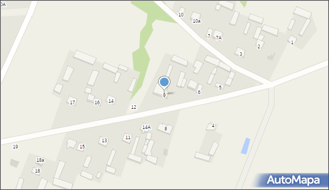 Złojec, Złojec, 9, mapa Złojec