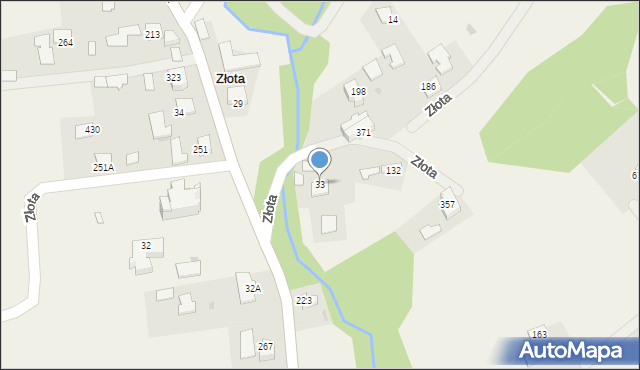 Złota, Złota, 33, mapa Złota