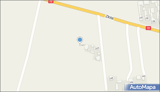 Złota, Złota, 148a, mapa Złota