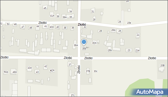 Złotki, Złotki, 30b, mapa Złotki