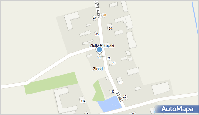 Złotki, Złotki-Przeczki, 41, mapa Złotki