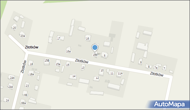 Złotków, Złotków, 16b, mapa Złotków