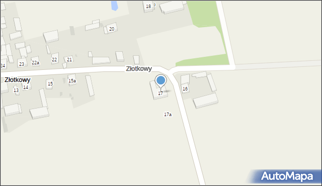 Złotkowy, Złotkowy, 17, mapa Złotkowy