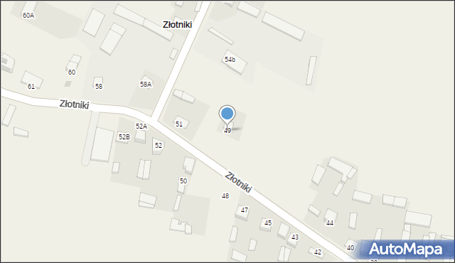 Złotniki, Złotniki, 49, mapa Złotniki