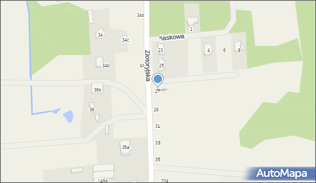 Złotoryjsko, Złotoryjska, 27, mapa Złotoryjsko