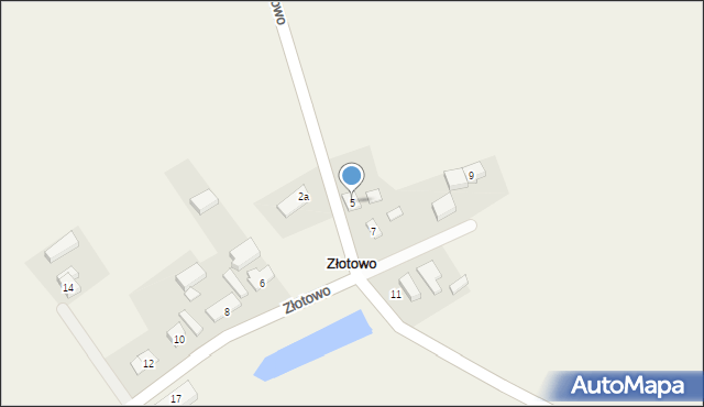 Złotowo, Złotowo, 5, mapa Złotowo