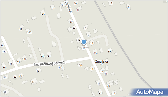 Leżajsk, Zmuliska, 16, mapa Leżajsk