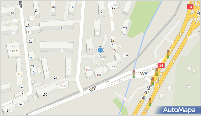 Łódź, Zmienna, 3, mapa Łodzi