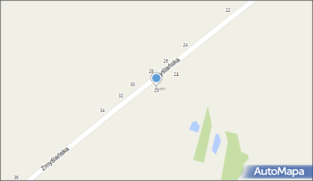 Radoszewice, Zmyślańska, 23, mapa Radoszewice