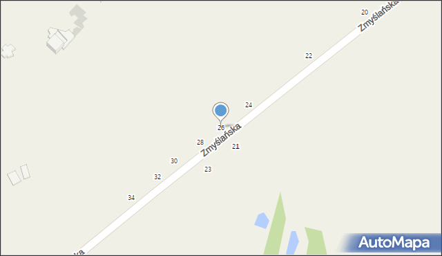 Radoszewice, Zmyślańska, 26, mapa Radoszewice