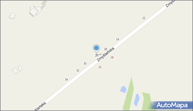 Radoszewice, Zmyślańska, 28, mapa Radoszewice