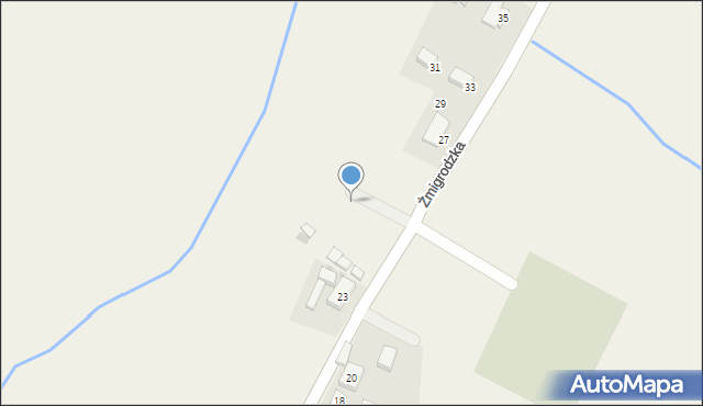 Rościsławice, Żmigrodzka, 25b, mapa Rościsławice