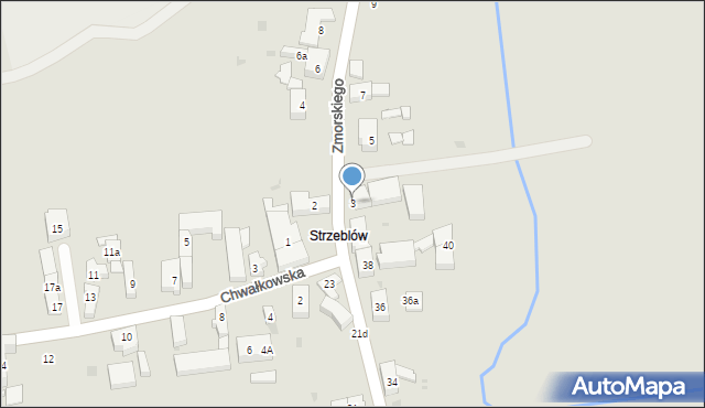 Sobótka, Zmorskiego Romana, 3, mapa Sobótka