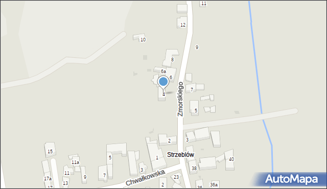 Sobótka, Zmorskiego Romana, 4, mapa Sobótka