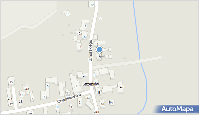 Sobótka, Zmorskiego Romana, 5, mapa Sobótka