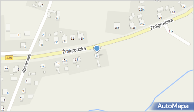 Sułów, Żmigrodzka, 11, mapa Sułów