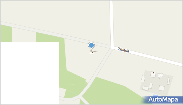 Zmarłe, Zmarłe, 1a, mapa Zmarłe