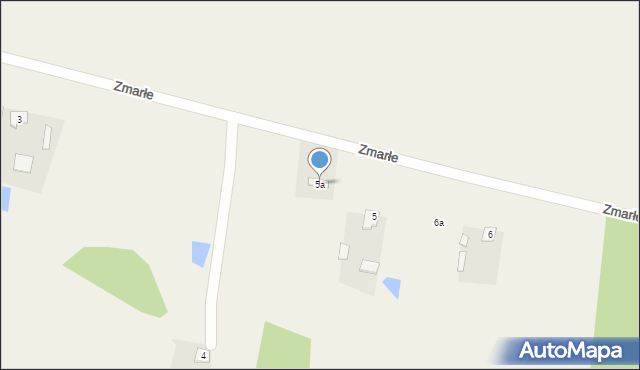 Zmarłe, Zmarłe, 5a, mapa Zmarłe