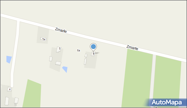 Zmarłe, Zmarłe, 6, mapa Zmarłe