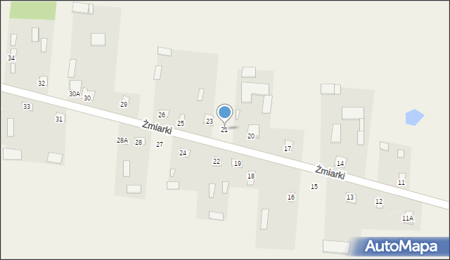 Żmiarki, Żmiarki, 21, mapa Żmiarki