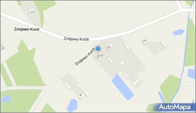 Żmijewo-Kuce, Żmijewo-Kuce, 12, mapa Żmijewo-Kuce