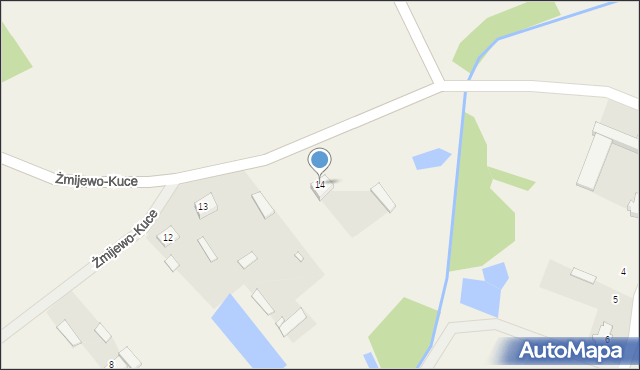 Żmijewo-Kuce, Żmijewo-Kuce, 14, mapa Żmijewo-Kuce