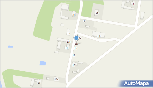 Zmyślona, Zmyślona, 11a, mapa Zmyślona