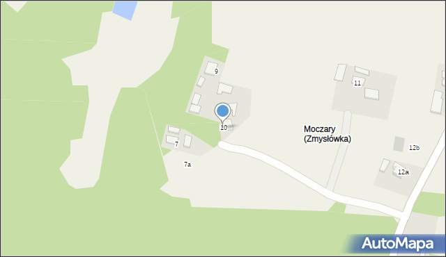 Zmysłówka, Zmysłówka, 10, mapa Zmysłówka