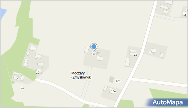 Zmysłówka, Zmysłówka, 11, mapa Zmysłówka