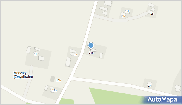 Zmysłówka, Zmysłówka, 14a, mapa Zmysłówka