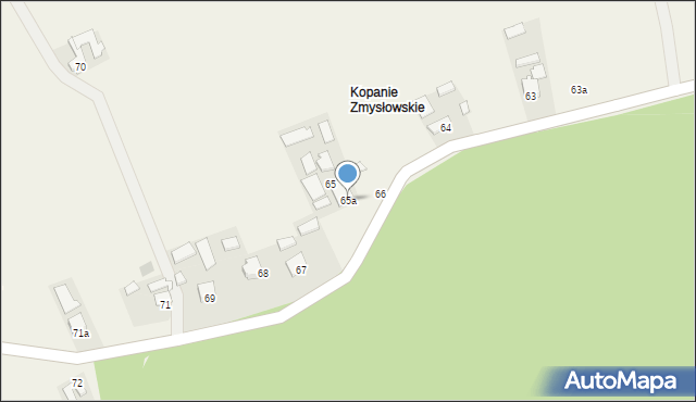 Zmysłówka, Zmysłówka, 65a, mapa Zmysłówka