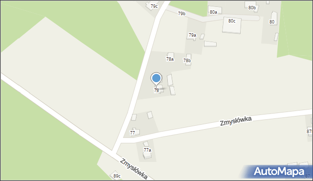 Zmysłówka, Zmysłówka, 78, mapa Zmysłówka