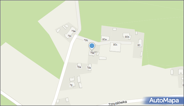 Zmysłówka, Zmysłówka, 79a, mapa Zmysłówka