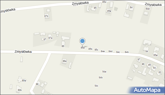 Zmysłówka, Zmysłówka, 85a, mapa Zmysłówka