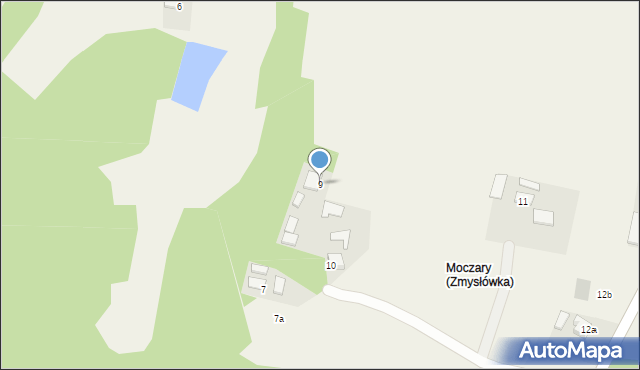 Zmysłówka, Zmysłówka, 9, mapa Zmysłówka