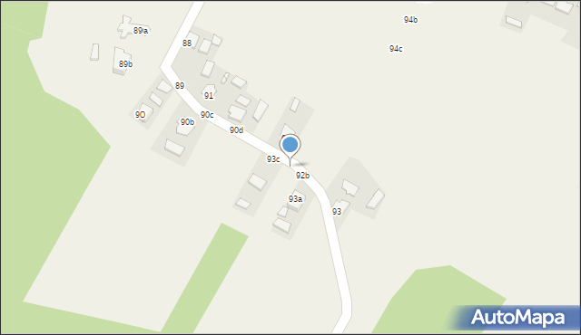 Zmysłówka, Zmysłówka, 93b, mapa Zmysłówka