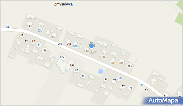 Zmysłówka, Zmysłówka, 97a, mapa Zmysłówka