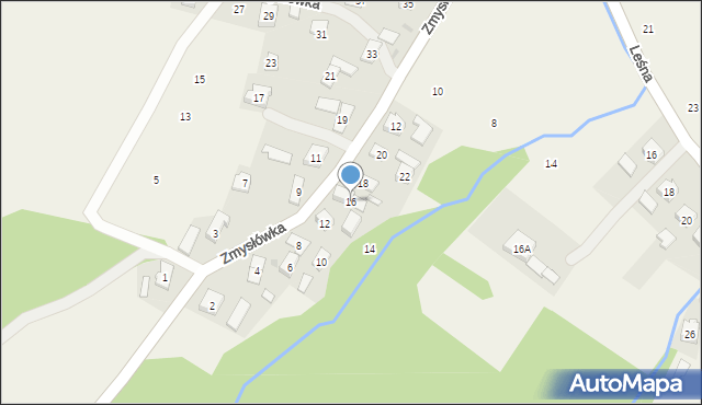 Zmysłówka, Zmysłówka, 16, mapa Zmysłówka