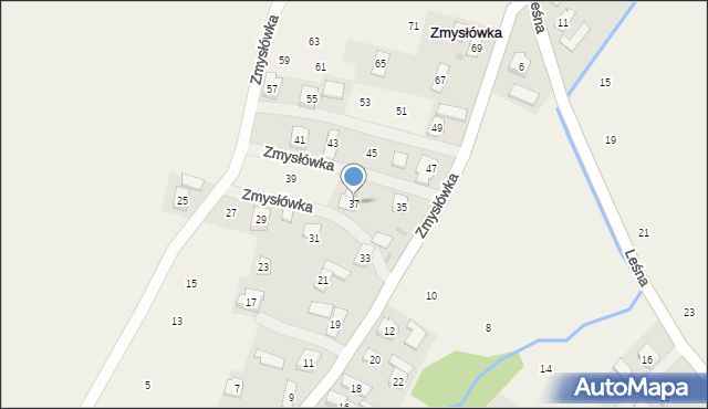 Zmysłówka, Zmysłówka, 37, mapa Zmysłówka