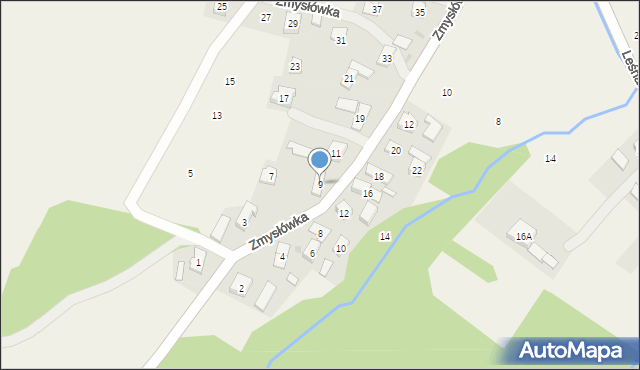 Zmysłówka, Zmysłówka, 9, mapa Zmysłówka