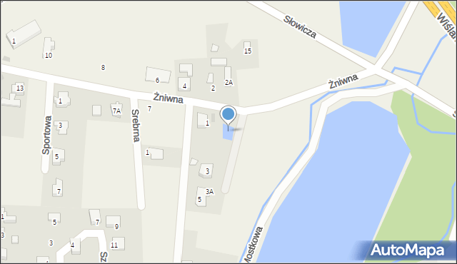 Bąków, Żniwna, 3, mapa Bąków