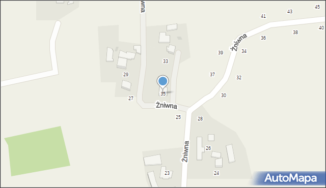 Dębowiec, Żniwna, 35, mapa Dębowiec