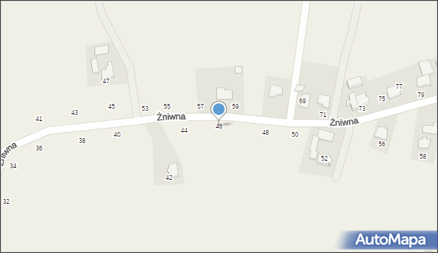 Dębowiec, Żniwna, 46, mapa Dębowiec