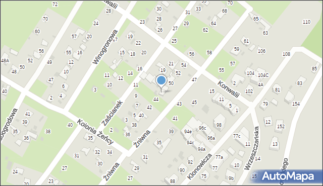 Gdańsk, Żniwna, 46, mapa Gdańska