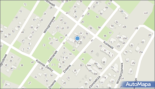 Gdańsk, Żniwna, 48, mapa Gdańska