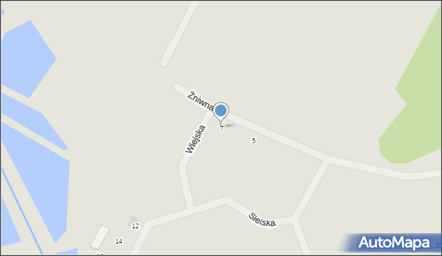 Goleniów, Żniwna, 7, mapa Goleniów