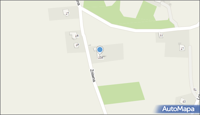 Goleszów, Żniwna, 10A, mapa Goleszów