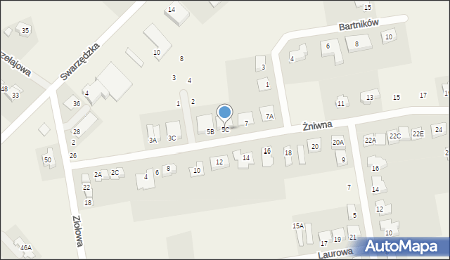 Gortatowo, Żniwna, 5C, mapa Gortatowo