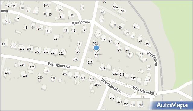 Gorzów Wielkopolski, Żniwna, 53, mapa Gorzów Wielkopolski